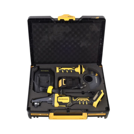 Картинка УШМ Аккумуляторная бесщеточная 18В 125 мм 4Ач ЗУ кейс HS Hanskonner HAG18125BLC