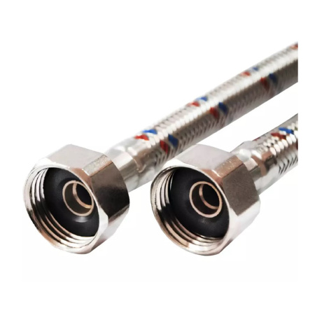 Картинка Гибкая подводка для воды нержавеющая сталь 1/2" В-В 1800 мм VALFEX