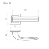 Картинка Дверная ручка 106К Al Матовый кофе