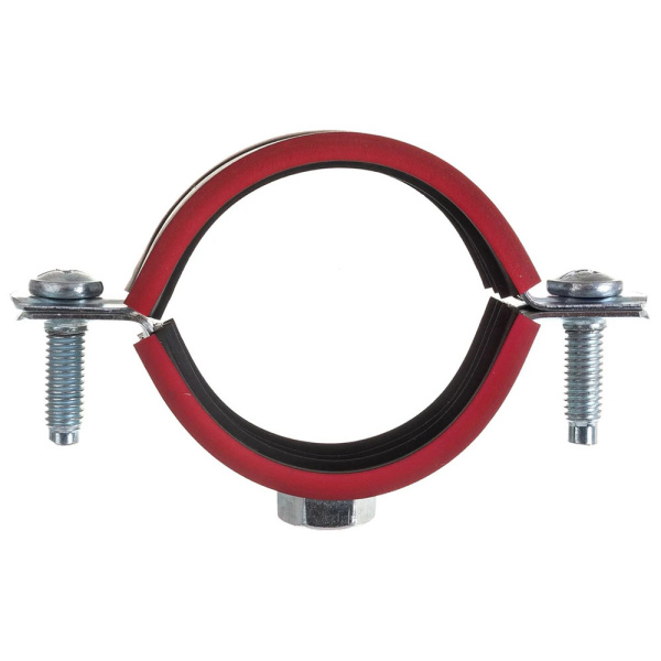 Картинка Хомут сантехнический металлический в сборе Ø 1" 1/4 М8 39-46 Мир хомутов