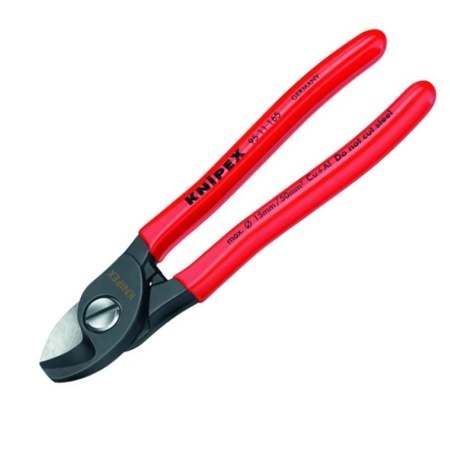 Кабелерез резка - кабель 15 мм 50 мм AWG 1/0 165 мм обливные рукоятки KNIPEX
