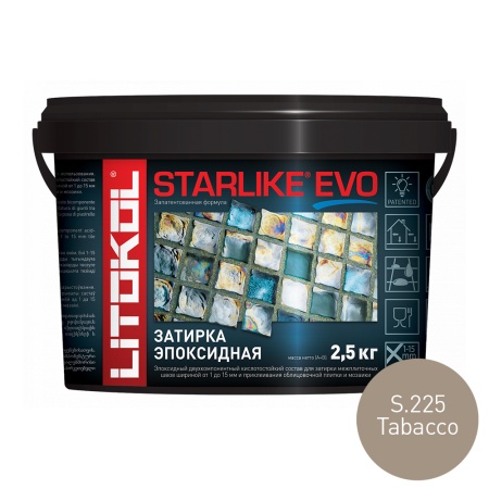 Литокол Старлайк ЭВО S 225 Tabacco 2,5 кг