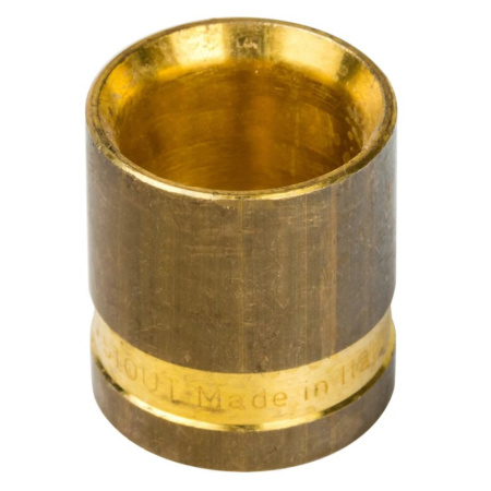 Картинка Гильза монтажная латунь 16 мм для сшитого полиэтилена аксиальный STOUT