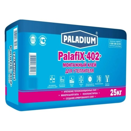 Монтажный клей для утеплителя 25 кг PALADIUM PalafiX-402