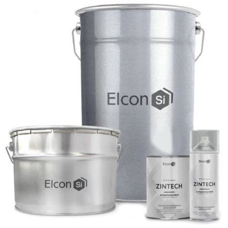 Картинка Аэрозоль Состав для холодного цинкования 520 мл Elcon Zintech