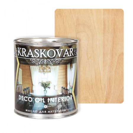 Масло для интерьера Kraskovar Deco Oil Interior 0,75 л Бесцветный
