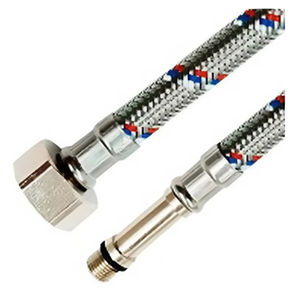 Картинка Гибкая подводка для смесителей 1/2" М10х37 80 см PE-X ТИТАН Ростерм