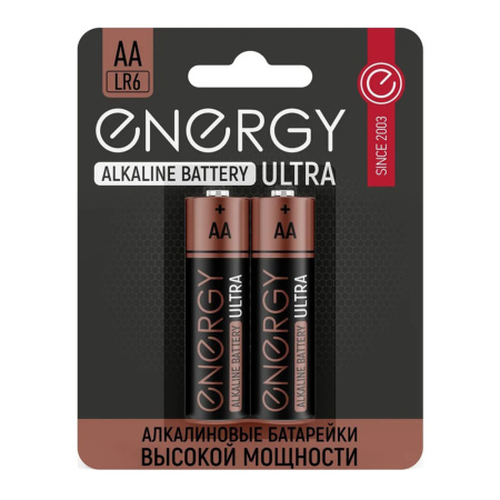 Картинка Батарейка Тип АА ENERGY Ultra LR6/2В