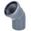 Отвод Ø 75х45° для внутренней канализации Серый Политэк