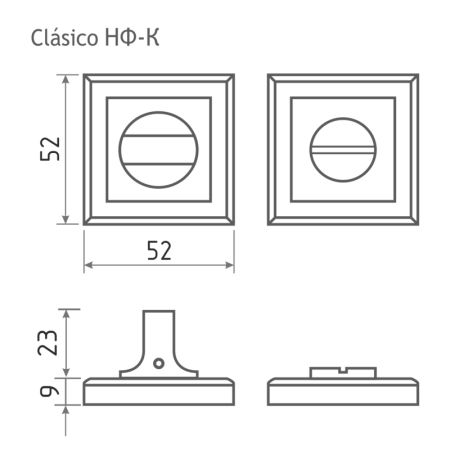 Картинка Накладка под фиксатор НФ-К Матовый кофе НОРА-М