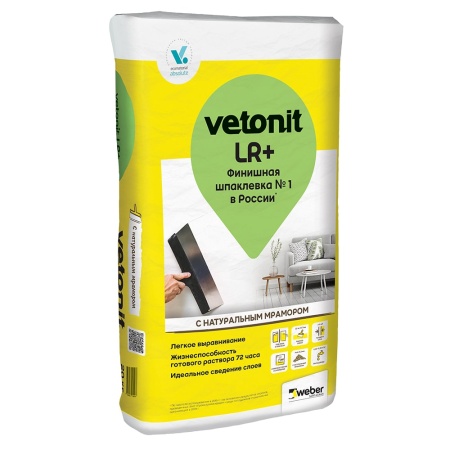Шпаклёвка полимерная финишная Weber Vetonit LR+ 20 кг