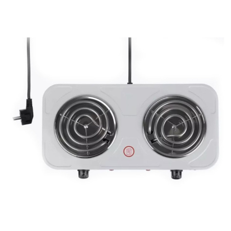 Изображение Плита Электрическая 2 конфорки настольная ПЭ-2КС УМНИЦА спираль Белая 2000 Вт Электроплитка Картинка Плита Электрическая 2 конфорки настольная ПЭ-2КС УМНИЦА спираль Белая 2000 Вт Электроплитка