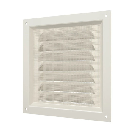 Картинка Решетка вентиляционная 1515МЭ сетка 150х150 мм Слоновая кость ERA Ivory