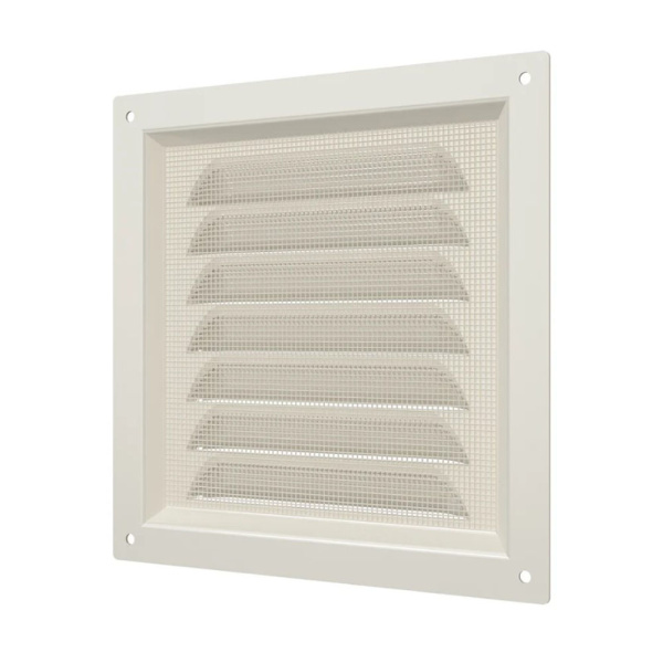 Картинка Решетка вентиляционная 1515МЭ сетка 150х150 мм Слоновая кость ERA Ivory