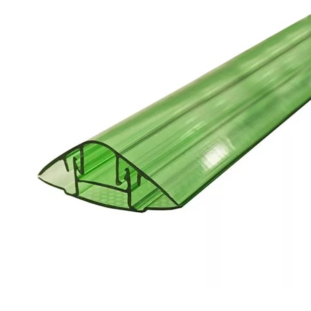 Профиль НСР соединительный разъемный база и крышка цвет Зеленый 4-10/6000 мм РоялПласт