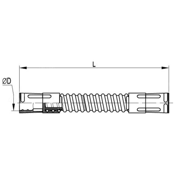 Картинка Муфта соединительная труба-труба гибкая для жестких труб Ø 25 мм IP65 DKC