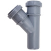 Тройник 50х40/45° Серый Политэк