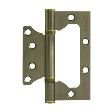 Петля накладная 100х75 Без врезки 800-4" Старая бронза Нора