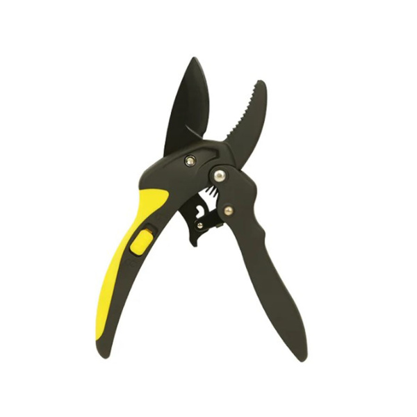 Картинка Секатор 202 мм с храповым механизмом Hanskonner