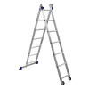 Картинка Лестница-помост алюминиевая 2x7 ступеней 3,4 м 1,98 м Alumet SM 4007
