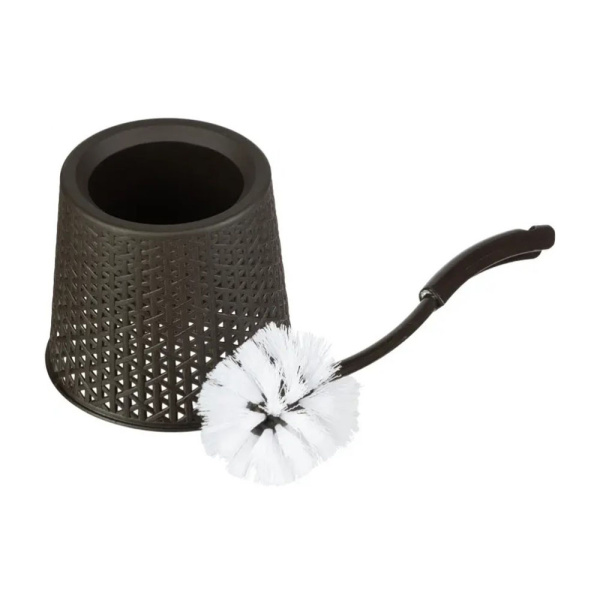 Картинка Ершик для унитаза SOUL напольный с подставкой Венге Spin&Clean