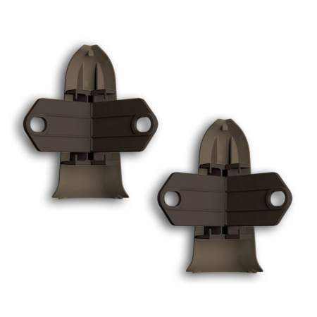 Картинка Угол наружный с крепежом для плинтуса Идеал Классик К-П70 Дуб мореный 209