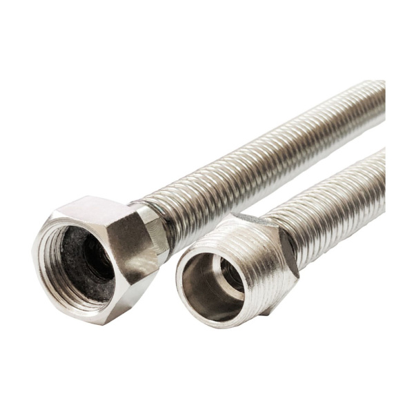 Картинка Гибкая подводка для газа сильфонная 3/4" Г-Ш 3000 мм VALFEX