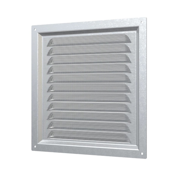 Картинка Решетка вентиляционная 2020МЦ сетка 200х200 мм Оцинкованная сталь ERA