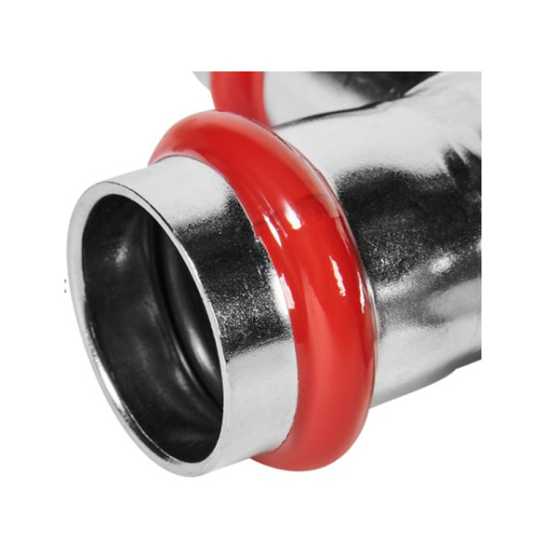 Картинка Тройник Впр-Впр-Впр Ø 22 мм 90° Нержавеющая сталь пресс ROMMER