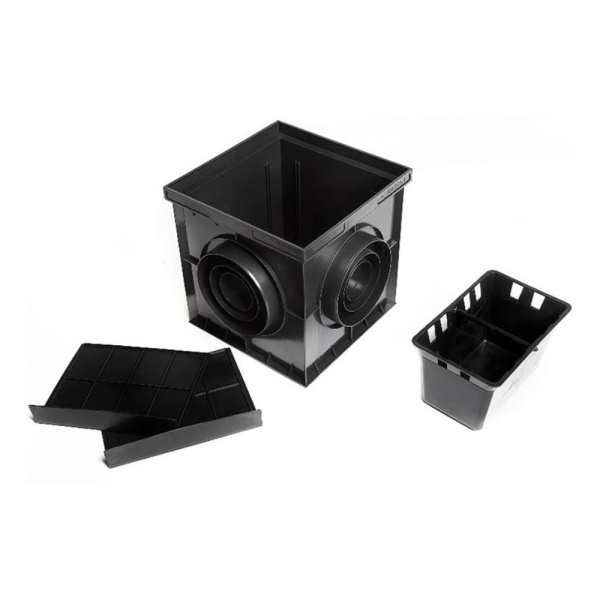 Картинка Дождеприемник пластиковый в сборе Без решетки 300x300x297 AQUASTOK