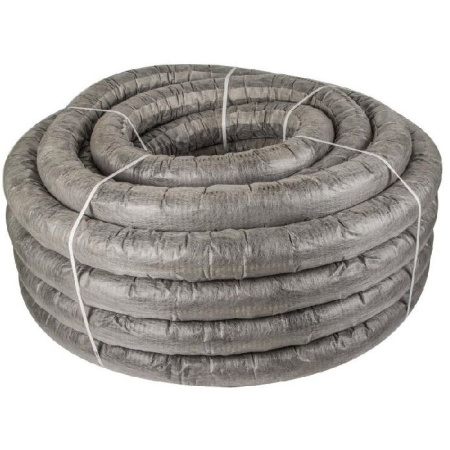 Картинка Дренажная гофрированная труба с перфорацией 110мм в геотекстиле SN4 однослойная Pro Aqua