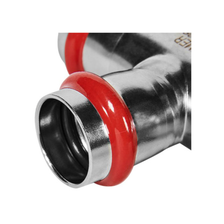 Картинка Тройник-переходник ВПр Ø 28х22х28 Нержавеющая сталь пресс ROMMER