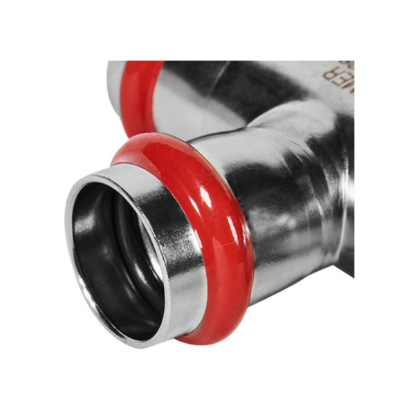 Картинка Тройник-переходник ВПр Ø 28х22х28 Нержавеющая сталь пресс ROMMER