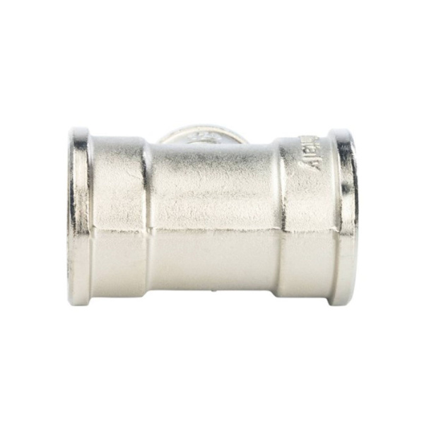 Картинка Тройник ВВВ 1"х3/4"х1" переходной никелированный STOUT