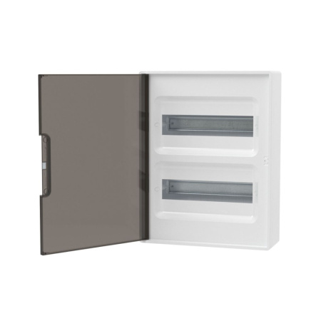 Картинка Корпус пластиковый настенный FRAME ЩРН-П-24 IP41 тонированная дверь F24W1WD DKC