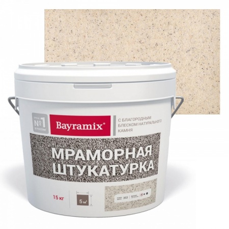 Мраморная штукатурка Bayramix MAGNOLIA WHITE-N 15 кг