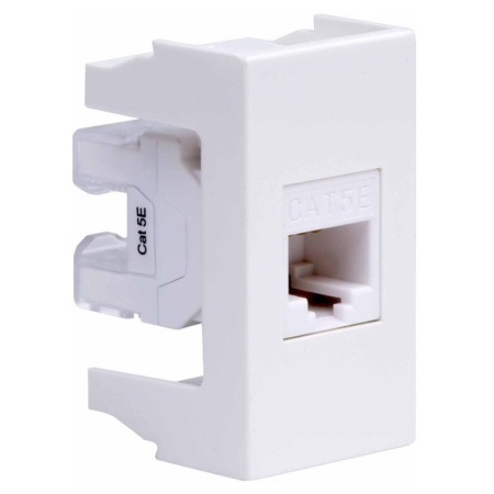 Розетка компьютерная RJ45 VIVA 1 модуль категория 5е Белая 45038 DKC
