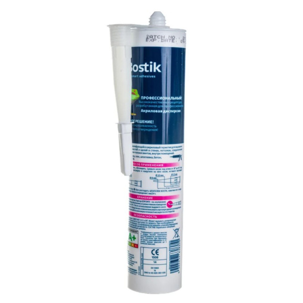 Картинка Герметик Шпаклевочный Быстрый Белый 280 мл Bostik Perfect Seal