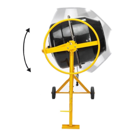 Картинка Бетономешалка KR-160 700 Вт 160 л чугунный венец KRANZ