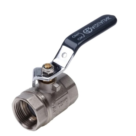 Кран шаровой ВВ 1/2" ручка никелированный AQUALINK