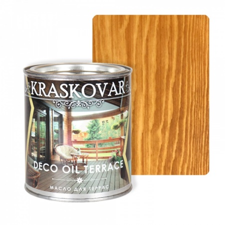 Масло для террас Kraskovar Deco Oil Terrace 0,75 л Тик