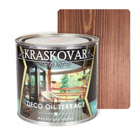 Масло для террас Kraskovar Deco Oil Terrace 2,2 л Гранат