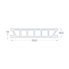 Картинка Доска террасная ДПК П7 153х28х6000 мм Серый Deckron Classic
