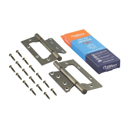 Картинка Петля накладная 125х75 мм Без врезки  800-5"-STD Старая бронза  Нора-М