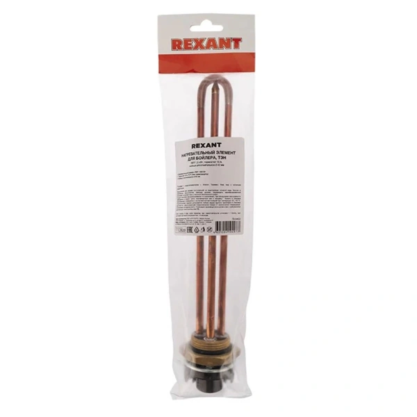 Картинка ТЭН RDT-1500 Вт с терморегулятором REXANT