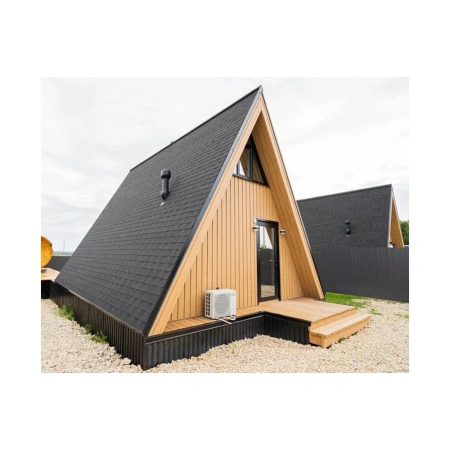 Картинка Гибкая черепица SHINGLAS коллекция Фазенда цвет Чёрный 2,6 м² в упаковке