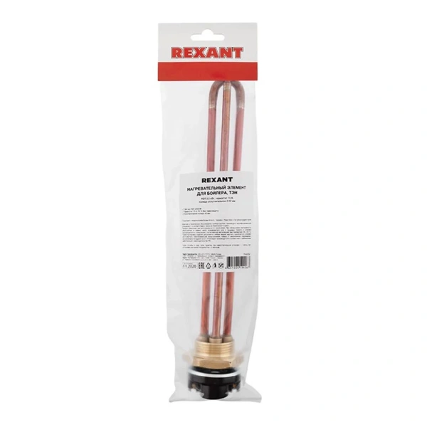 Картинка ТЭН RDT-2500 Вт с терморегулятором REXANT