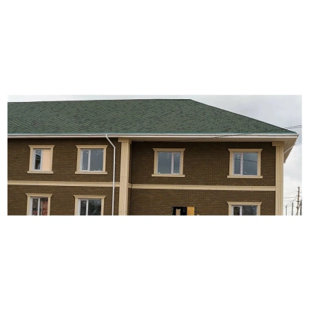 Картинка Гибкая черепица SHINGLAS коллекция Финская Соната цвет Зелёный 3 м² в упаковке