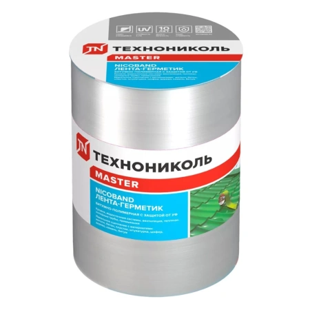 Картинка Лента-герметик ТЕХНОНИКОЛЬ NICOBAND 15 см 3 м Серебристая