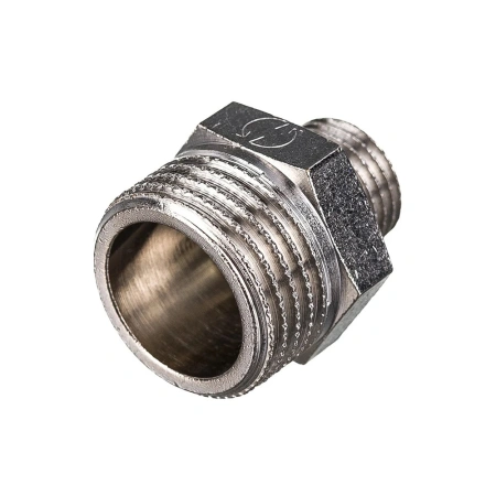 Картинка Ниппель переходной HH никелированный 1/2" х 1/4' STOUT